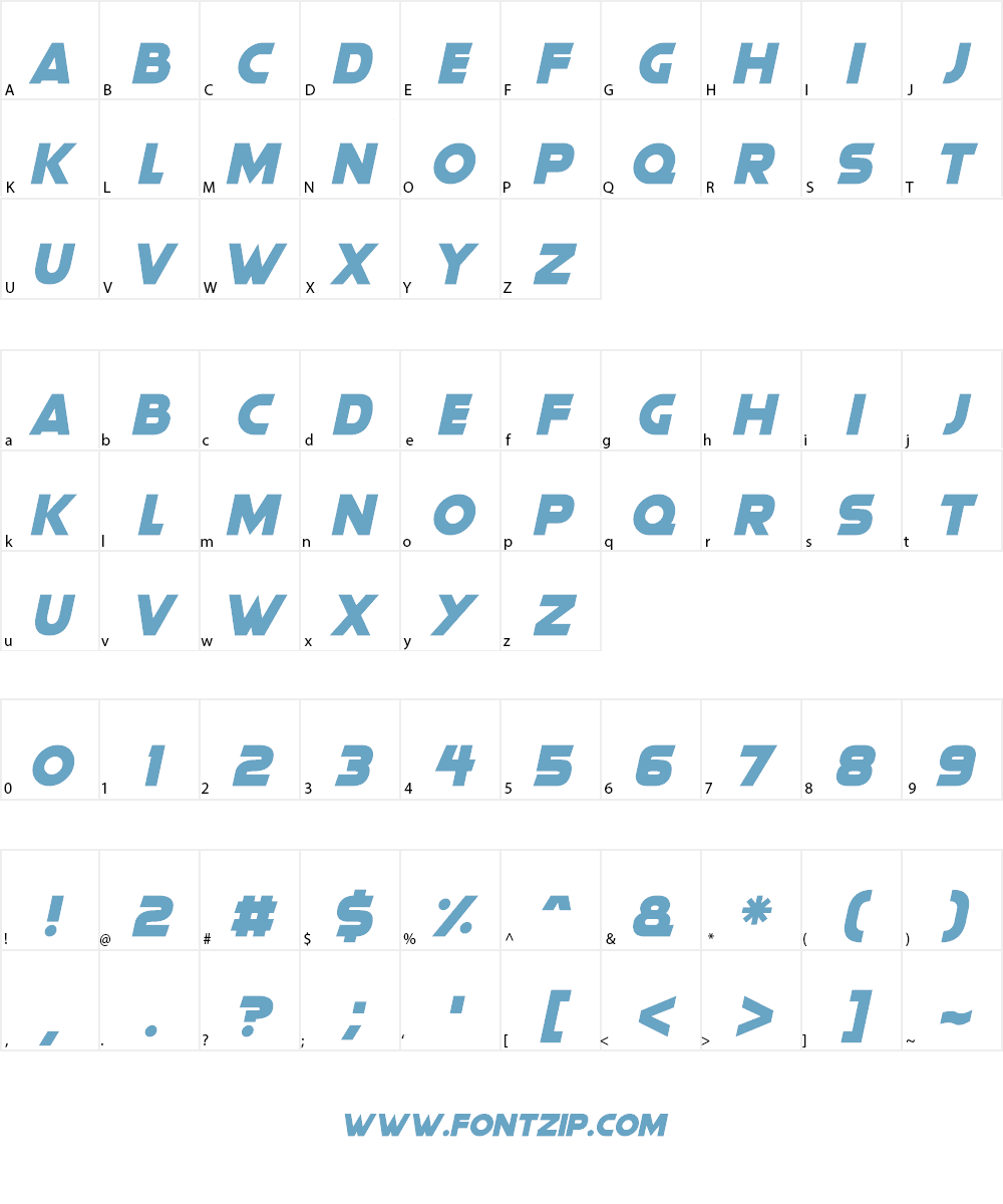 Gorgeous Grafix Font Character